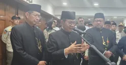Gubernur Jakarta, Pramono Anung seusai melantik para pejabat Pemprov Jakarta di Balai Kota DKI Jakarta, Rabu, 7 Mei 2025. (Sumber: Poskota/M. Tegar Jihad)