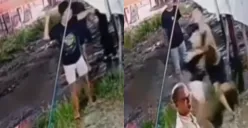 Aksi perkelahian berujung penikaman antar pemuda gegara membela teman wanitanya. (Sumber: Tangkap Layar Instagram/@medsoszone)