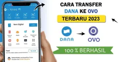 Cara transfer DANA ke OVO. (Sumber: YouTube/channel Razka)