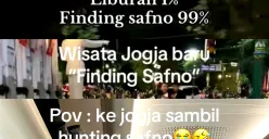 Ilustrasi tren humor Finding Safno yang viral di media sosial. (Sumber: Poskota/Dzikri)