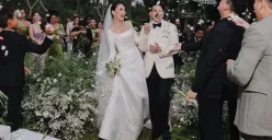 Luna Maya dan Maxime Bouttier di hari pernikahan mereka, Rabu, 7 Mei 2025. (Sumber: Instagram/@lunamaya)