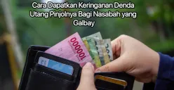 Cara dapatkan keringan denda utang pinjol. (Canva)