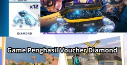 Game penghasil voucher diamond gratis Free Fire, Mobile Legends dan PUBG. (Game Free Fire, ML, PUBG)