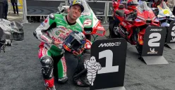 Johann Zarco mengukir sejarah sebagai pembalap tuan rumah yang jadi juara MotoGP Prancis sejak tahun 1954. (Sumber: Instagram @lcr.team)