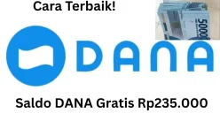 Gunakan cara terbaik ini untuk klaim saldo DANA gratis Rp235.000 masuk ke dompet elektronik. (Sumber: Poskota/Gabriel Omar Batistuta)