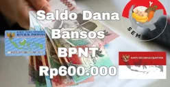 Dana bansos BPNT tahap satu Rp600.000 masih disalurkan pemerintah melalui kartu KKS. (Sumber: Poskota/Syania Nurul Lita Baikuni)