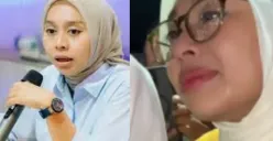 Wakil Bupati Garut, Putri Karlina, terlihat menangis usai mendengarkan curahan hati seorang ibu tunggal dalam video yang viral di media sosial. (Sumber: TikTok/@asligarut__)