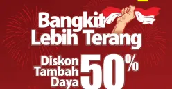 Diskon tambah daya listrik 50 persen dari PLN. (Sumber: Instagram@pln_id)