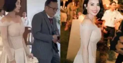 Ari Lasso dan Dearly Desiana Joshua terlihat mesra saat menghadiri pernikahan Luna Maya dan Maxime Bouttier, memicu spekulasi hubungan asmara. (Sumber: Instagram/@dearlydjoshua)