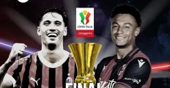 Info siaran langsug AC Milan vs Bologna di final Coppa Italia 2025. (Sumber: Instagram @tvrisports)