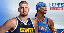 Streaming Oklahoma City Thunder vs Denver Nuggets. (Foto: Vidio)