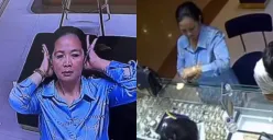 Aksi pencurian emas seharga Rp120 juta di Mal Bogor terekam kamera CCTV. (Sumber: Tangkap Layar Instagram/@lambegosiip)