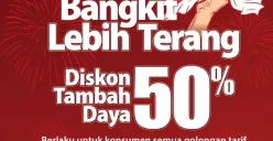 Ilustrasi diskon tarif untuk tambah daya listrik. (Sumber: Instagram/@pln_id)