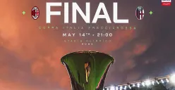 Info live gratis Bologna vs AC Milan di final Coppa Italia 2025. (Sumber: Instagram @seriea)