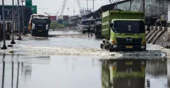 Ilustrasi banjir. (Sumber: Poskota/Bilal Nugraha Ginanjar)