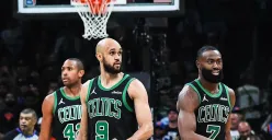 Boston Celtics berpeluang mengulang sejarah comeback dari ketinggalan 1-3 di babak playoffs NBA 2025. (Sumber: Instagram @celtics)