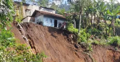 Kondisi lokasi bencana longsor di Desa Cibogo, Kecamatan Lembang, Kamis, 15 Mei 2025. (Sumber: Poskota/Gatot Poedji Utomo)
