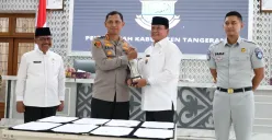 Pemkab Tangerang resmi luncurkan program TACS bersama tiga instansi di Pendopo, Kota Tangerang pada Jumat, 16 Mei 2025. (Sumber: Bagian Protokol dan Komunikasi Pimpinan Setda Kabupaten Tangerang)
