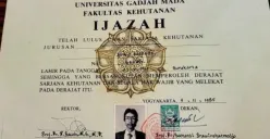 Foto ijazah Presiden RI ke-7, Joko Widodo. (Sumber: X/DianSandiU)