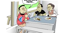 Obrolan Warteg: Guyonan Politik (Sumber: Poskota/Arif Setiadi)