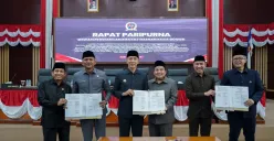 DPRD mengeluarkan rekomendasi terhadap LKPJ Wali Kota Bogor Tahun Anggaran 2024 dalam rapat paripurna, Rabu, 14 Mei 2025, lalu. (Sumber: Istimewa)