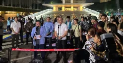 Gubernur Jakarta, Pramono Anung saat meresmikan Taman Lapangan Banteng yang dibuka 24 jam, pada Jumat 16 Mei 2025 malam. (Sumber: Dok. Tim Gubernur)