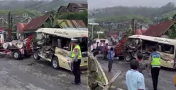 Kecelakaan tragis minibus Elf di Tawangmangu merenggut 5 nyawa. (Sumber: Instagram/@karanganyar_masa_kini)