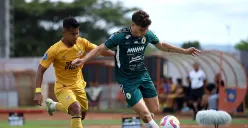 PSS Sleman saat menghadapi Semen Padang di Stadion Sultan Agung, Bantul pada putaran kedua Liga 1 musim 2024-25. (Sumber: pssleman.id)