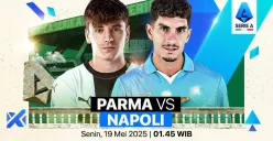 Info live streaming Parma vs Napoli. (Sumber: Vidio)