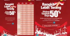 Tambah daya listrik PLN diskon 50 persen. Segera ajukan sebelum 23 Mei 2025 melalui aplikasi PLN Mobile. (Sumber: Instagram/@pln_id)