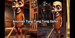 Ilustrasi anomali Tung Tung Tung Sahur yang viral di media sosial. (Sumber: Facebook)