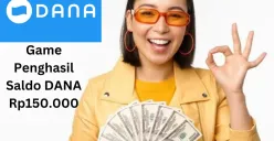 Uang gratis bisa Anda cairkan dari game penghasil saldo DANA Rp150.000 masuk ke dompet elektronik. (Sumber: Poskota/Gabriel Omar Batistuta)