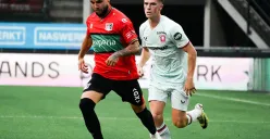 Bek Timnas Indonesia, Calvin Verdonk saat membela NEC Nijmegen menghadapi FC Twente di kompetisi Eredivisie Belanda 2024-25. (Sumber: nec-nijmegen.nl)
