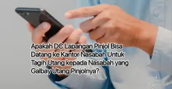 DC lapangan pinjol tagih utang ke nasabah datang ke kantor tempat kerja nasabah. (Canva)