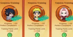 Ketahui kesalahan apa saja yang berimbas pengurangan poin pelatihan Taijutsu event MLBB x Naruto. (Sumber: Istimewa)