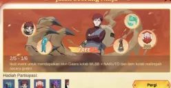 Event Akademi Ninja MLBB x Naruto akan berakhir pada 30 Juni 2025. (Sumber: TikTok/@roycepascual)
