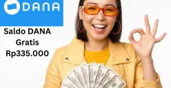 Klaim saldo DANA gratis Rp335.000 masuk ke dompet elektronik Rabu 21 Mei 2025. (Sumber: Poskota/Gabriel Omar Batistuta)