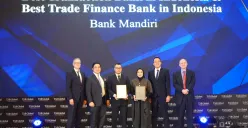 Bank Mandiri meraih penghargaan dari The Asian Banker di Ritz Carlton, Jakarta, Kamis, 22 Mei 2025. (Sumber: Dok. Mandiri)