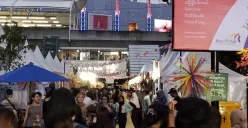 Kemeriahan acara Pencanangan HUT Ke-498 Jakarta di Blok M. (Sumber: POSKOTA | Foto: Ali Mansur)