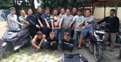 Polres Metro Bekasi berhasil membekuk 3 orang tersangka curanmor. (Sumber: Dok. Polres Metro Bekasi)