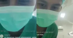 Tangkapan layar nakes live TikTok saat langsungkan operasi sesar. (Sumber: Instagram/@fakta.indo)