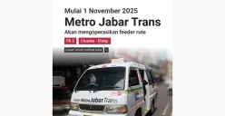 Metro Jabar Trans Operasikan FD2 Cicadas-Elang Hari Ini 1 November 2025, Berikut Rutenya (Sumber: Instagram/brt.metrojabartrans)