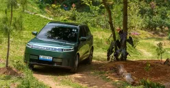 JAECOO J5 EV saat menjalani uji jalan dari Bekasi menuju kawasan Bogor pada Oktober lalu. (Sumber: Dok JAECOO)