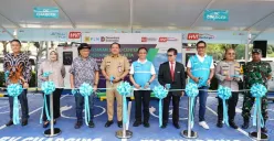 Peresmian SPKLU Center pertama di Jakarta di Rest Area KM 10.6 Jagorawi, Senin, 3 November 2025. (Sumber: Dok. PLN UID Jakarta Raya)