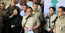 Gubernur Jakarta, Pramono Anung seusai membuka kegiatan Jobfair untuk disabilitas di Taman Ismail Marzuki (TIM), Jakarta Pusat, Senin, 3 November 2025. (Sumber: Poskota/Pandi Ramedhan)