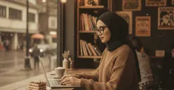 Hasil edit foto estetik wanita menggunakan prompt Gemini AI. (Sumber: Gemini AI)