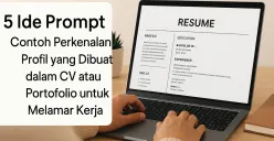 Contoh prompt Gemini AI untuk bikin perkenalan profil buat CV dan portofolio (Sumber: AI)