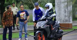 Yamaha dan Bosch menggelar pelatihan safety riding di Depok untuk tingkatkan kesadaran pengendara. (Sumber: Dok. Yamaha)
