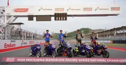 Empat rider Yamaha unggulan sukses membawa Yamaha tak tertandingi di sirkuit Mandalika. (Sumber: Yamaha)
