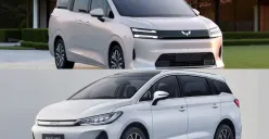 Komparasi mobil Wuling Darion Vs BYD M6. (Sumber: Dok. Kolase)
